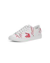 Load image into Gallery viewer, American Queendom White Women's Faux-Leather Sneaker