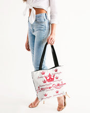 Load image into Gallery viewer, American Queendom Canvas Zip Tote