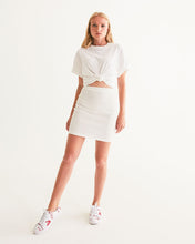 Load image into Gallery viewer, American Queendom White Women's Faux-Leather Sneaker