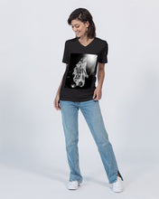Load image into Gallery viewer, African Vibes 2 Unisex Jersey V-Neck Tee | B&amp;C
