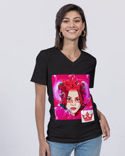 Load image into Gallery viewer, CARTOON Unisex Jersey V-Neck Tee | B&amp;C
