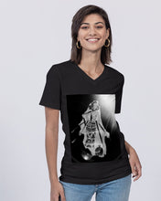 Load image into Gallery viewer, African Vibes 2 Unisex Jersey V-Neck Tee | B&amp;C
