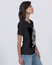 Load image into Gallery viewer, African Vibes 2 Unisex Jersey V-Neck Tee | B&amp;C
