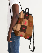 Load image into Gallery viewer, Loving chocolate Canvas Drawstring Bag
