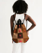 Load image into Gallery viewer, Loving chocolate Canvas Drawstring Bag
