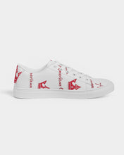 Load image into Gallery viewer, American Queendom  White Women's Faux-Leather Sneaker
