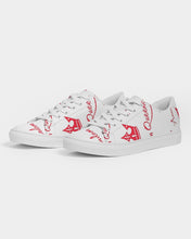 Load image into Gallery viewer, American Queendom  White Women's Faux-Leather Sneaker
